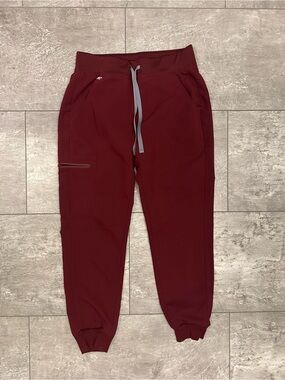 Figs Maroon Zamora Joggers Size XS P EUC